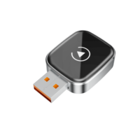 Adaptador Inalámbrico 2 en 1 Hengli para CarPlay y Android Auto, USB-A/USB-C, con WiFi6/BT5.4, Conexión por Cable a Plug & Play, 1 Año de Garantía