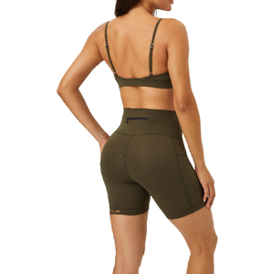 ชุดเสื้อชั้นในออกกำลังกายแห้งเร็วสำหรับผู้หญิงเสื้อกีฬาพิมพ์ลายสำหรับวิ่งออกกำลังกายคอสี่เหลี่ยมระบายอากาศได้โลโก้ออกแบบได้ตามต้องการ - Product Image 4