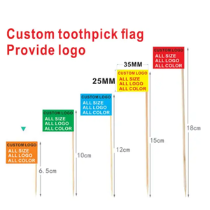 ธงไม้จิ้มฟันสำหรับตกแต่งแซนวิชพิมพ์โลโก้ได้ดีไซน์แบบพรีเมียม - Product Image 6