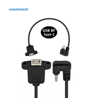 U — USB Type C mâle vers USB femelle, Angle de 180 degrés, téléphone portable externe, souris, clavier, données, OTG