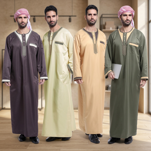 New DESIGN <b>Men</b> <b>Thobes</b>/Jubbas with Embroidery Cotton/Polyester Middle East Style Mega Impex Brand Pakistan Model MI_8360 - Product Image 2