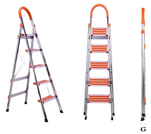 Thang gấp nhôm 3 bậc Eu Dropshipping, chịu tải 330lbs, đạt chuẩn CE/EN131, bản lề lớn, dùng trong gia đình - Product Image 4