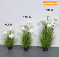 Bunga Hydrangea Buatan Preserved Real Touch, Batang Tinggi, Tahan UV, Tahan Api, Mirip Bunga Asli