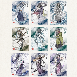 Carte collezionabili all'ingrosso di anime giapponesi, stampate a colori, in blind box, per <span class=keywords><strong>giochi</strong></span> da <span class=keywords><strong>tavolo</strong></span>, hobby e ricamo a tema cartoni animati - Product Image 1