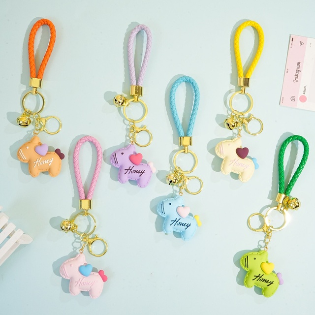 2026 Iron Cartoon for Multicolor Pony Keychain Lanyard Student Creative Bag Pendant Phone Case Hanging Decoration Couple Small