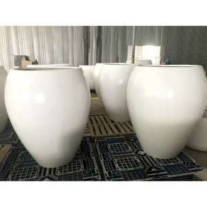 Juego de Bajo Moq, macetas de fibra de vidrio de 3 y 4 piezas, macetas de jardín impermeables para macetas de jardín interior, suministro de Vietnam - Product Image 6