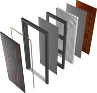 Porte d'entrée double en alliage d'aluminium Jinpai Luxury Palace, décorative, pour l'extérieur de la maison ou la chambre.