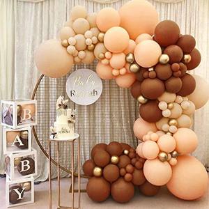 Huaien usine rétro café <span class=keywords><strong>Coco</strong></span> couleur ballon guirlande arc Kits pour mariage toile de fond <span class=keywords><strong>d</strong></span>écoration fête <span class=keywords><strong>d</strong></span>'anniversaire - Product Image 1