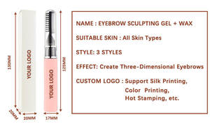 Créez votre propre marque de <span class=keywords><strong>cire</strong></span> à <span class=keywords><strong>sourcils</strong></span>, <span class=keywords><strong>cire</strong></span> coiffante pour <span class=keywords><strong>sourcils</strong></span> à marque privée, gel fixateur transparent pour <span class=keywords><strong>sourcils</strong></span> avec pinceau - Product Image 3