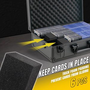 Boîte de rangement personnalisée en alliage d'aluminium pour cartes 3x4 35pt, capacité de 600+ cartes, étui de rangement pour cartes de sport verrouillable - Product Image 5