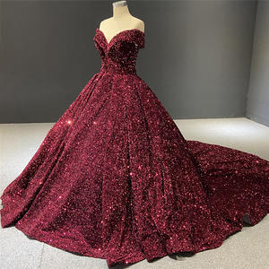 فساتين سهرة رسمية مخصصة للنساء بترتر وبدون أكتاف مع ذيل طويل لحفلات أعياد الميلاد - Product Image 4