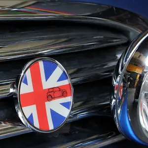 Emblema de rejilla delantera de Metal para coche, insignia para Mini Cooper, One S countryman, Clubman, R55, R56, R57, R58, R60, R61, F55, F56, 2022
