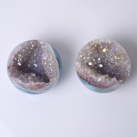 Vente en gros de boule de cristal druzy, agate aura d'ange, géode sphérique, FengShui, image d'amour, art de collection, artisanat en cristal