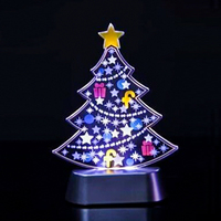 Lampe de Noël Kanlong personnalisée créative 3D Illusion Anime Lampara acrylique Base de bureau Lampe de nuit décorative pour chambre d'enfant