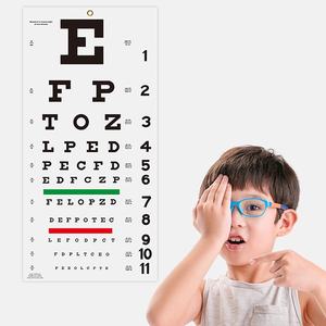 Eye Chart com Fixação Adesivo 11x22 na Parede Gráfico para Exames Oculares Médicos Office School Home Pointer Fixação Patches - Product Image 6