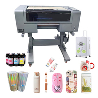 Semua dalam satu uv dtf printer ab film foil mesin cetak laminator dengan Epson tx800 xp600 i3200 kepala cetak