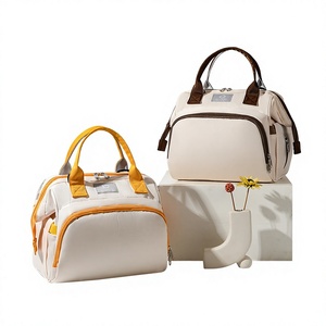 Mochila de Maternidad de Gran Capacidad en Nailon, Estilo Bolso de Mano para Mujer, Impermeable, Aislante, en Colores Pastel, para Salidas con Bebé - Product Image 1