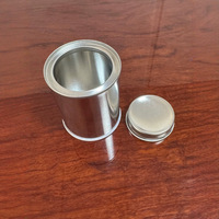 Petite boîte ronde en fer blanc avec couvercle métallique, conteneur vide pour peinture, encre, adhésif, produits chimiques, emballage personnalisé, impression sur mesure, fourniture OEM