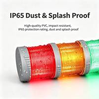 Lampe de signalisation LED multicolore 3 couleurs 12V 70mm avec avertisseur sonore pour équipement de machine-outil
