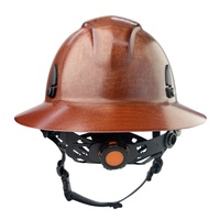 Casque de sécurité en fibre de verre haute résistance, résistant aux chocs, pour chantier, 6 points de suspension, conception sans fentes