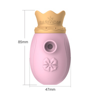 Voll wasserdichtes Sexspielzeug für weibliches USB-Aufladen 2-in-1-Vibrator mit 10 Frequencies Lecken Saugen stimuliert Nippel klitoris