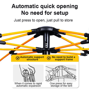 3-4 Person Good Discount Easy Set Up Auto <strong>Tent</strong> Outdoor Ultralight Camping <strong>Tent</strong> Fabric Pop Up <strong>Tent</strong> Camping Backpack <strong>Tent</strong> For Sale - Product Image 2