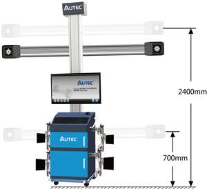AUTEC ATW-A80 500W Hochpräzise Mobile 3D-Digitalanzeige 220V Achsvermessungsgerät für Autos - Product Image 2