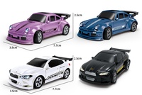 TK Vente Flash Transfrontalière Voiture Télécommandée Mini RC à l'échelle 1/64 2.4G Drift avec Lumières Jouet pour Garçons MENTORS