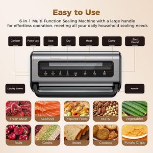 Scelleuse sous vide électrique industrielle automatique pour aliments, largeur de scellage 30 cm, design compact, construction en plastique, utilisation en cuisine, maison, camping-car - Product Image 3