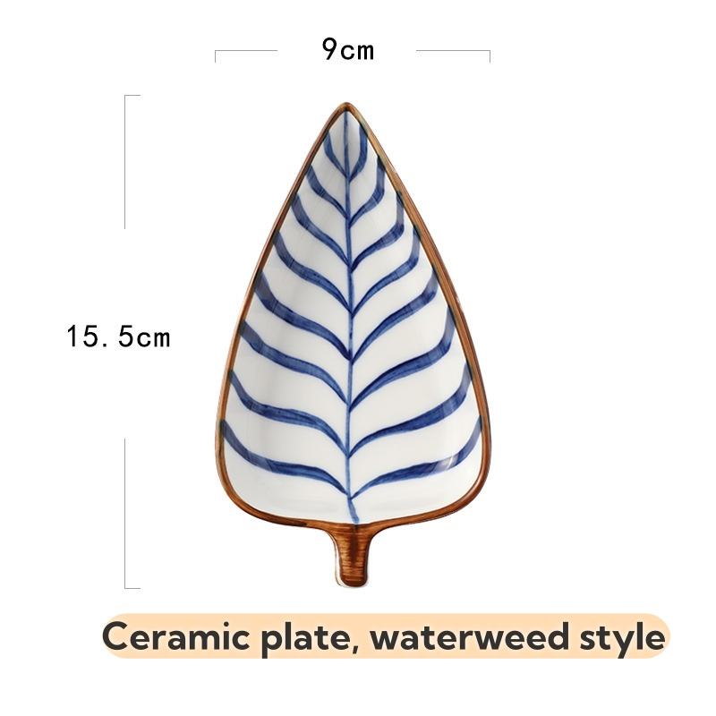 Plaque de feuille-Style de mauvaises herbes de l'eau