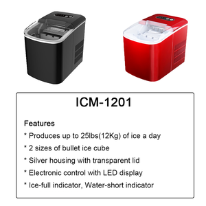 WEILI Factory Direct 12kg Small 2 <strong>Size</strong> Ice Cube Maker LED Display Home &amp; Car Use Electric Power Source 1 Year Warranty - Product Image 5