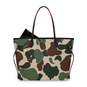 Bolso de Hombro de Moda con Bolsillo para Mujer, Bolso Tote con Estampado de Camuflaje Personalizado, Bolso de Mano de Gran Capacidad, Impresión Bajo Demanda - Product Image 4