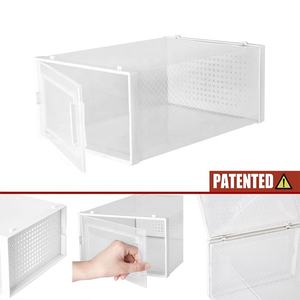 Shoes Storage Box Shoe Modern Design Bedroom Foldable Clear Drawer Case Shoes Storage Box Plastic Stackable Shoe Organizer