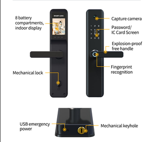 An ninh không dây máy ảnh lổ Nhìn Trộm <span class=keywords><strong>Wifi</strong></span> thẻ App tiên tiến đ<span class=keywords><strong>i</strong></span>ện tử kỹ thuật số thông minh NFC cửa khóa thông minh - Product Image 4