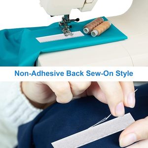 Bande auto-agrippante standard de 50 mm en nylon 100 % <span class=keywords><strong>blanc</strong></span> de qualité supérieure, personnalisable, pour la couture - Product Image 5