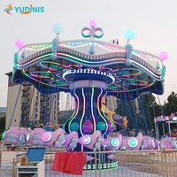 Manège à balançoires rotatives de style bonbon, nouveau design, 12 m de diamètre, 24 places, pour parc d'attractions