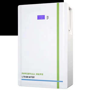 Batería de litio Powerwall de 10 kWh montada en pared para sistema de almacenamiento de energía solar doméstico con protección BMS y salida de CA - Product Image 1