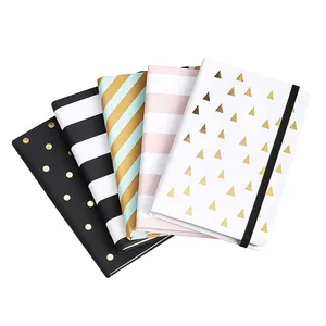 Business Office School Promotion Gift Notebook Custom full page printing Pu faux leather Note book Writing Paper Stationery
