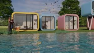 Capsula di mele che ospita capsule spaziali commerciali <span class=keywords><strong>hotel</strong></span> case prefabbricate di lusso