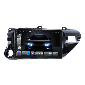 Meihua Silver Dash Mount Kit Guarnição Painel Autoradio Car Stereo Radio Fascia Quadro para <span class=keywords><strong>Toyota</strong></span> <span class=keywords><strong>Hilux</strong></span> 2015-2020 Cabo de Painel - Product Image 5