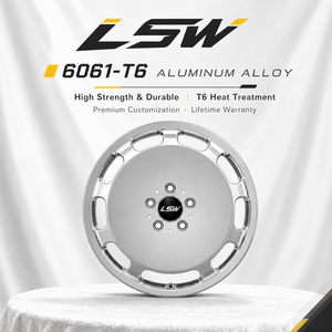 ล้อฟอร์จ LS8195 ขนาด 5x120 18 19 20 นิ้ว ดีไซน์ใหม่มาแรง ขัดเงาเต็มวง สำหรับ Mercedes BMW Bentley - Product Image 4