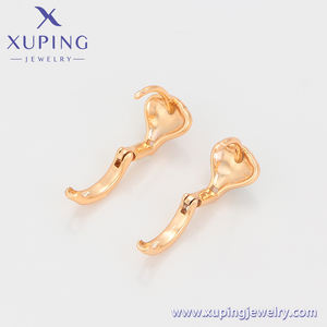 ต่างหูห่วงสีทอง 18K ดีไซน์สร้างสรรค์จาก xuping Jewelry รุ่นแฟชั่นพิเศษ ลวดลายบอลลูนลมร้อนแบบตุรกี - Product Image 3