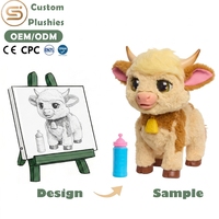 Jouets en peluche doux et lestés Kelian pour enfants, animaux décoratifs en vrac