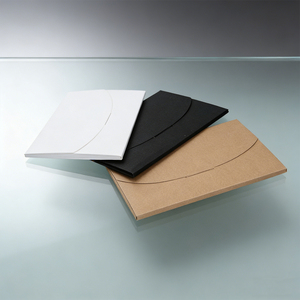 <span class=keywords><strong>Caja</strong></span> <span class=keywords><strong>de</strong></span> Papel Kraft Retro Gruesa, Ecológica y Reutilizable, para Guardar Tarjetas Postales, Color Negro - Product Image 3