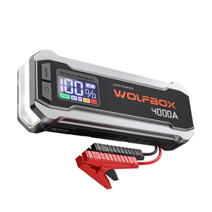 WOLFBOX 4000A Portable Battery Car Jump Starter 65W Quick Charger Power Bank With Booster