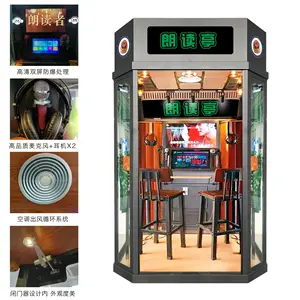 Riteng Novo Suporte Scan Code Payment Soundproof Mini Karaoke Máquina Jukebox Coin Operated Android jukebox Máquina