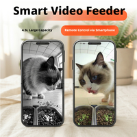 Distributeur automatique intelligent pour animaux de compagnie, double bol, WiFi, boîte d'alimentation vocale, acier inoxydable 304, bol pour chat et chien, utilisation en intérieur