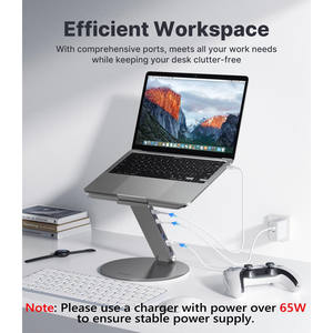 Supporto per Laptop regolabile con mozzo USB-C 8-in-1 - Product Image 2