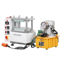 Vulcanisateur de table compact avec contrôle numérique de la température et minuterie, presse pour feuilles de plastique de laboratoire pour les laboratoires de R&D