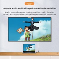 Cable Adaptador DP a HD 4K 30Hz 1080p Mini DP a HDTV para Computadora Portátil, Monitor, Proyector, TV, Convertidor DP a HDTV